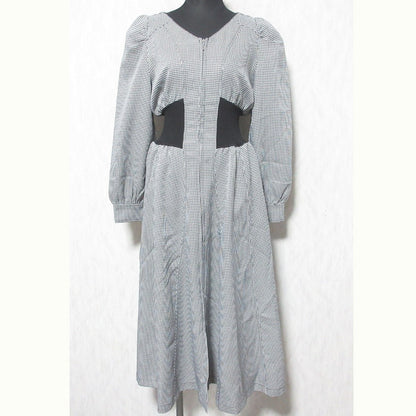 And Couture ハウンドトゥース ロング ドレス