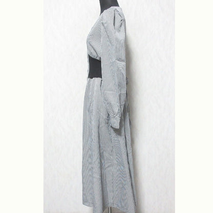And Couture ハウンドトゥース ロング ドレス