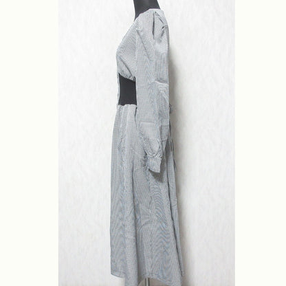 And Couture ハウンドトゥース ロング ドレス
