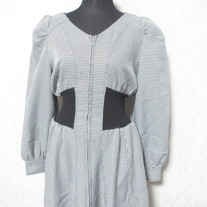 And Couture ハウンドトゥース ロング ドレス