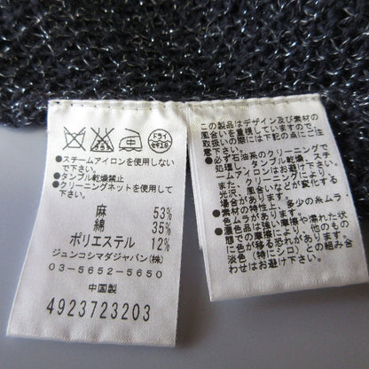 49AV JUNKO SHIMADA ラメニットドルマンスリーブプルオーバーチュニック