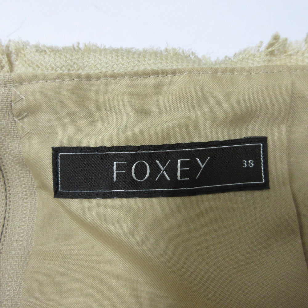 FOXEY シルク リネン ライク ドレス