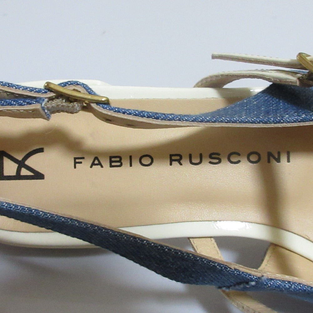 Fabio Rusconi バイカラースクエアトゥ2wayサンダル