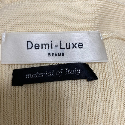 Demi-Luxe BEAMS リブ ニット ロング カーディガン