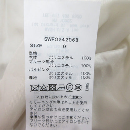 スナイデル サイドリボンプリーツバイカラーワンピース