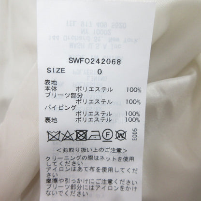 スナイデル サイドリボンプリーツバイカラーワンピース