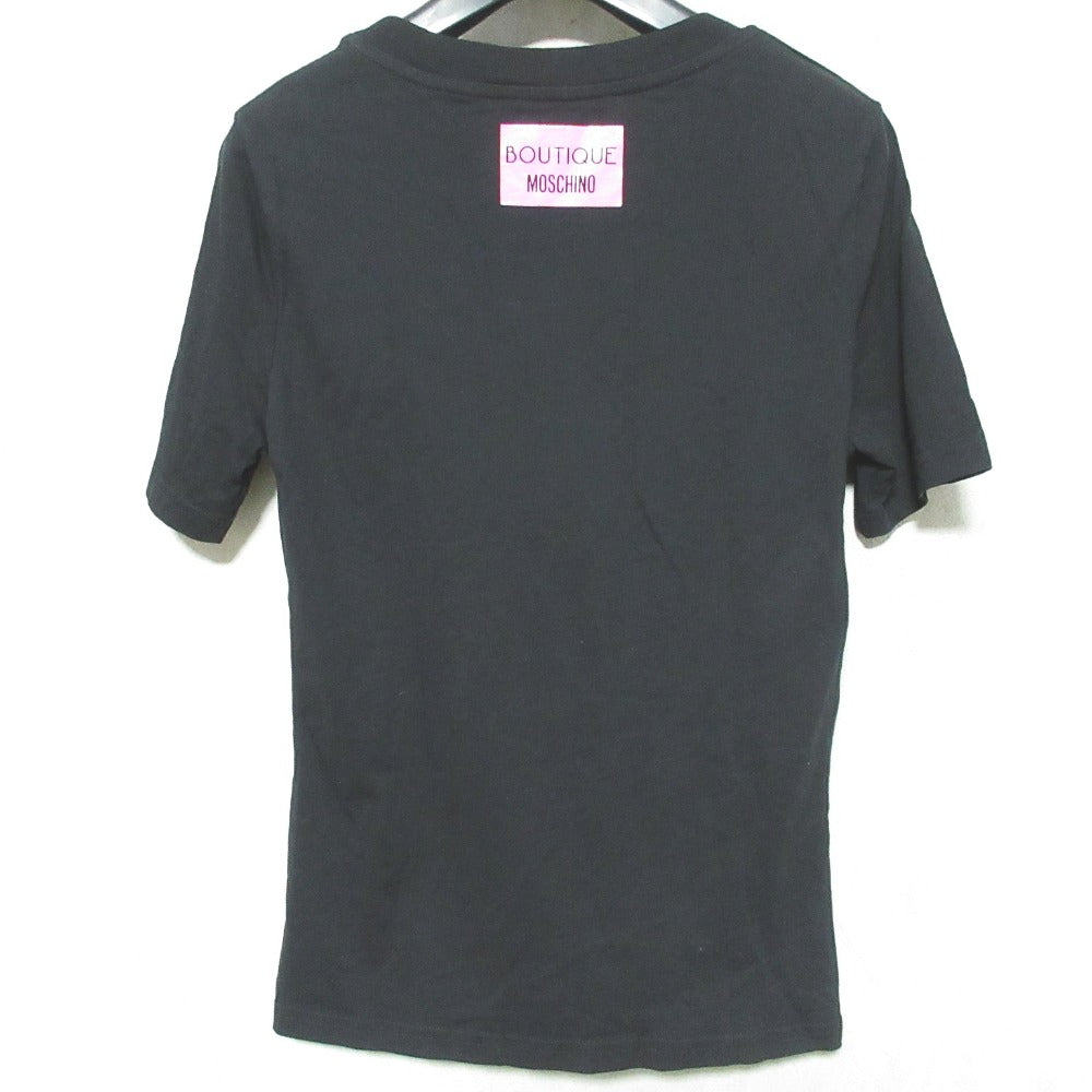 ブティックモスキーノ リボンプリント コットンTシャツ