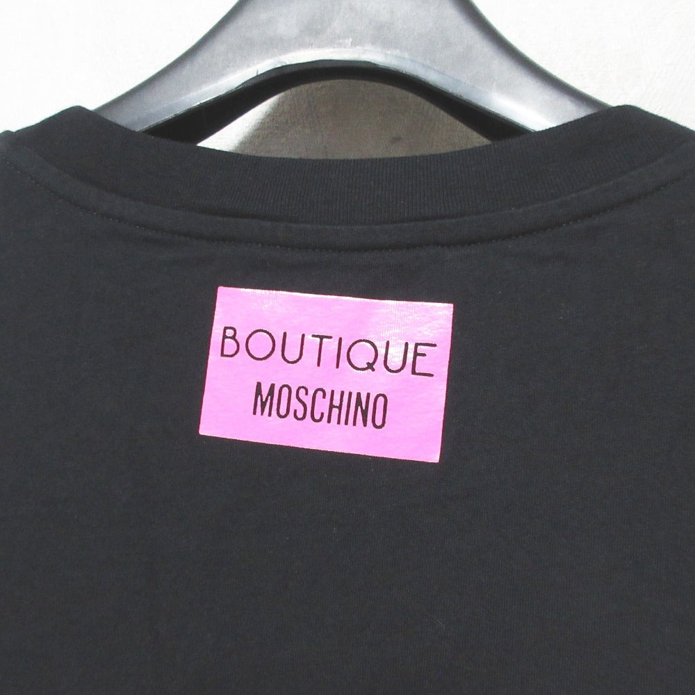 ブティックモスキーノ リボンプリント コットンTシャツ