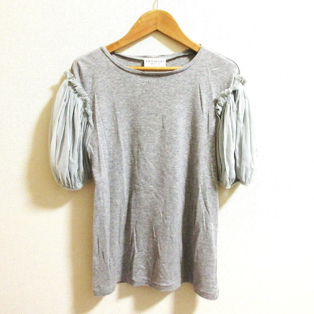 ANTIPAST メッシュスリーブニットカットソー