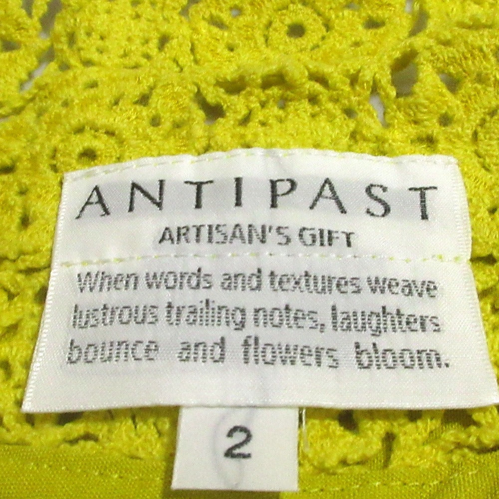 ANTIPAST レーススリーブリネントップス