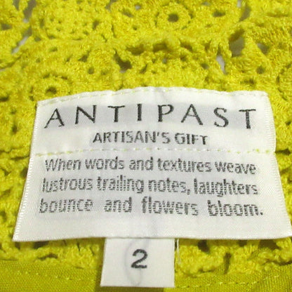 ANTIPAST レーススリーブリネントップス