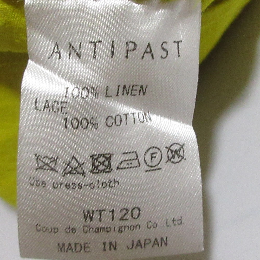 ANTIPAST レーススリーブリネントップス