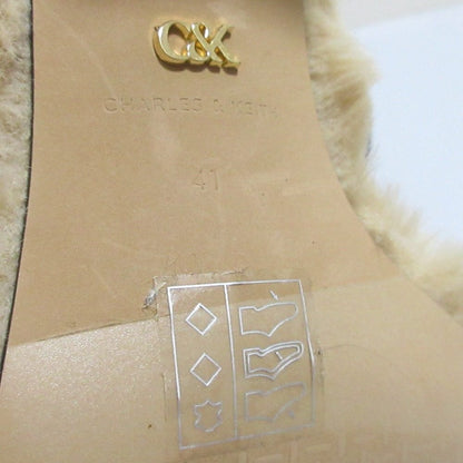 CHARLES & KEITH ナッパシープレザー サンダル