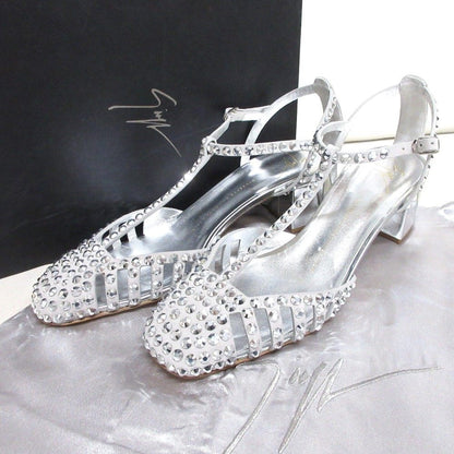 Giuseppe Zanotti ラインストーンスタッズレザーサンダル