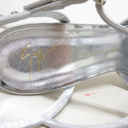 Giuseppe Zanotti ラインストーンスタッズレザーサンダル