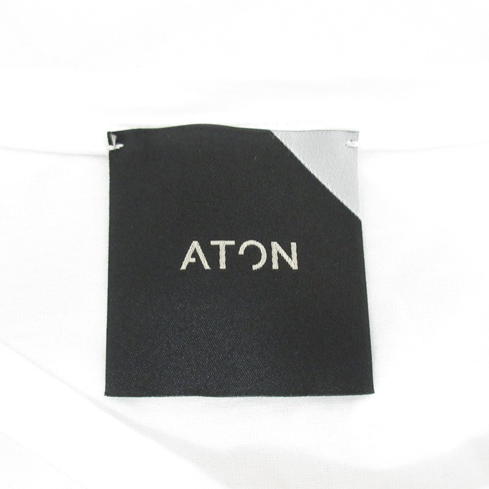ATON ラウンドヘムショートスリーブカットソー