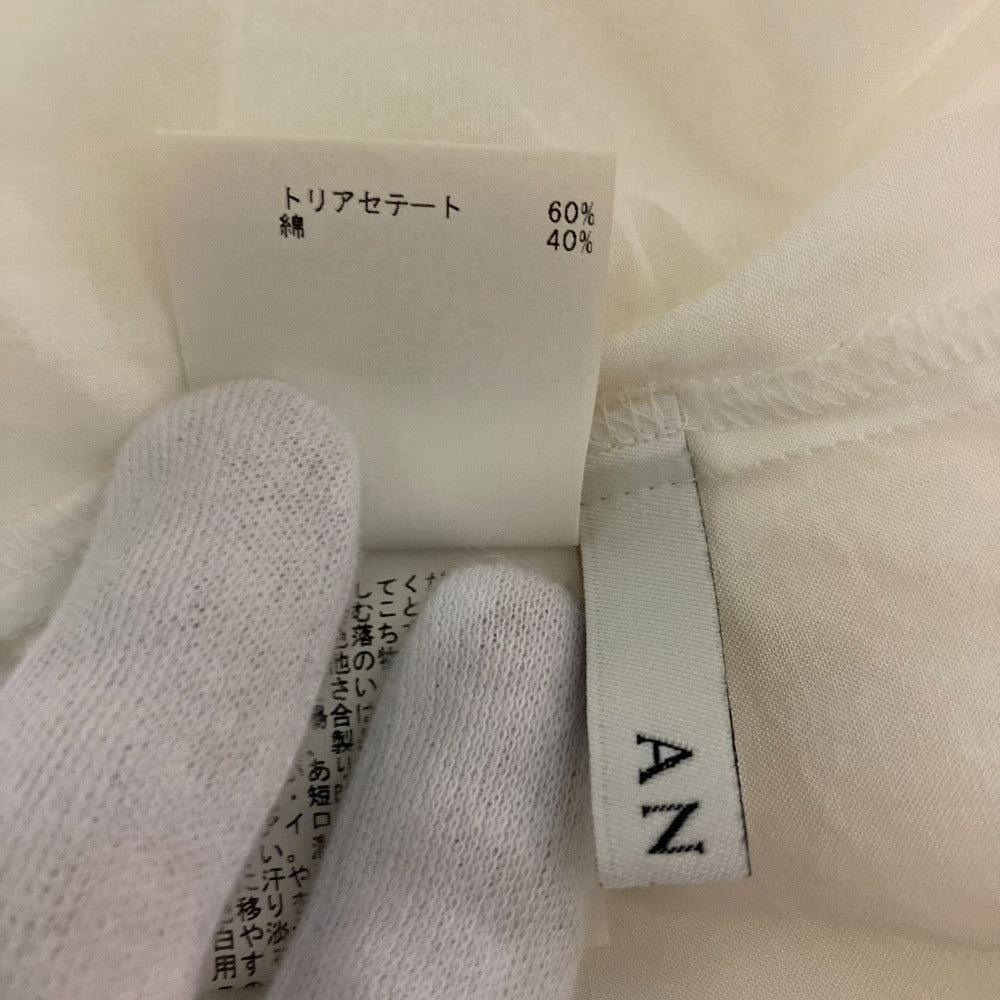 ANAYI ライトローンスタンドラッフルブラウス
