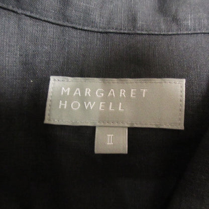 MARGARET HOWELL リネン ロング シャツ ドレス 100% リネン