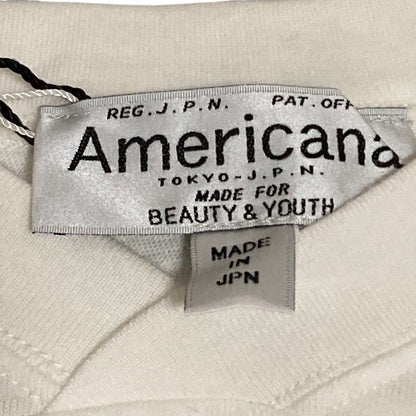AMERICANA フットボールVネックノースリーブカットソー