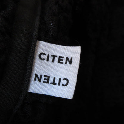 CITEN クリンプ トップ ストレッチ 長袖 クロップド カットソー
