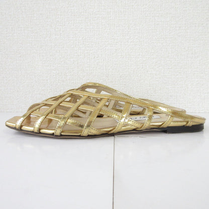 ジミーチュウ スクエアトゥフラットミュールサンダル
