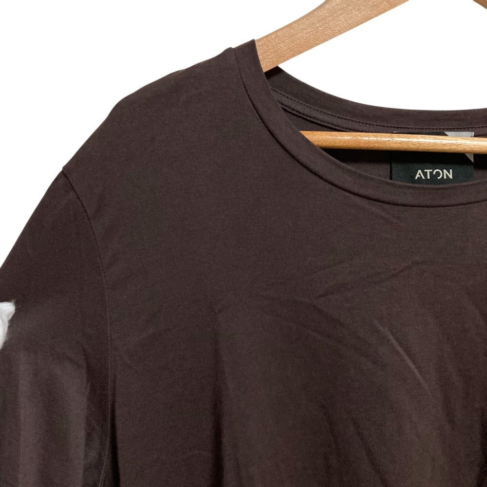 ATON ラウンド ヘム ロング Tシャツ