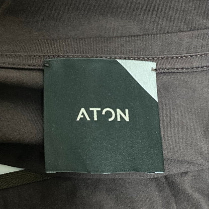 ATON ラウンド ヘム ロング Tシャツ