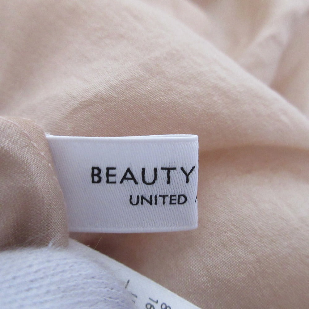 BEAUTY&YOUTH ローンフリルネックコットンシャツ