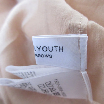 BEAUTY&YOUTH ローンフリルネックコットンシャツ