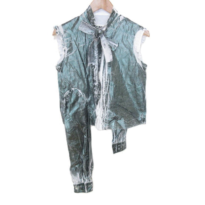 Maison Margiela 22SS コットンノースリーブブラウス