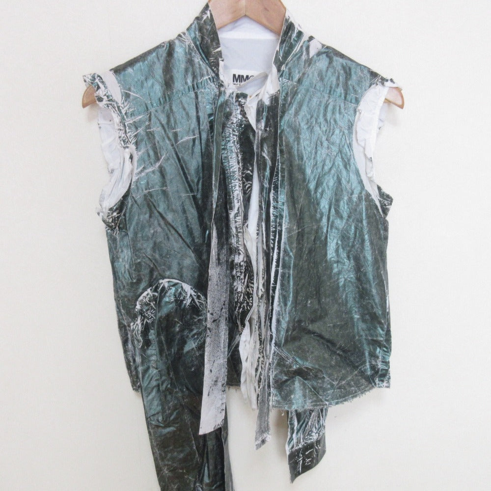 Maison Margiela 22SS コットンノースリーブブラウス