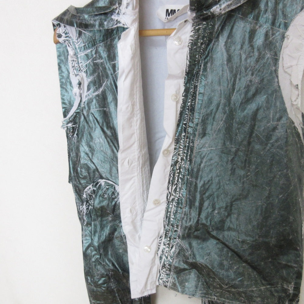 Maison Margiela 22SS コットンノースリーブブラウス