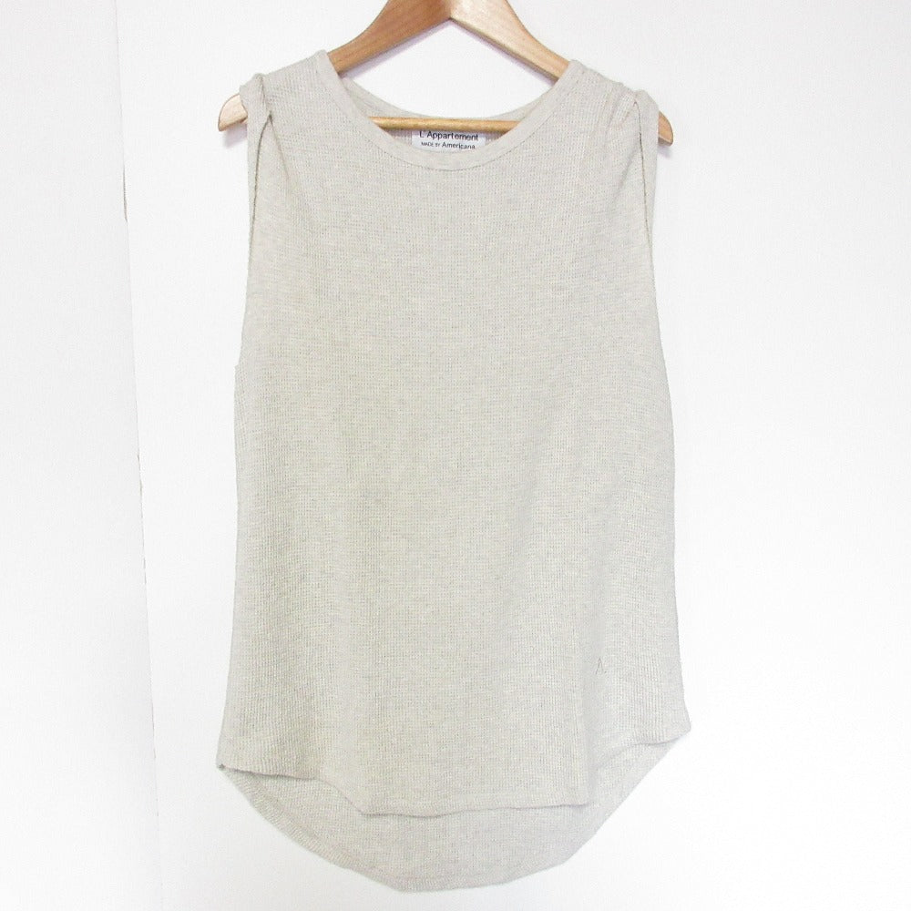 AMERICANA Thermal N/S TOP コットン ノースリーブカットソー