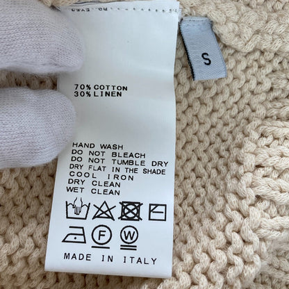 Twins Florence Vネック コットン リネン ニット カーディガン