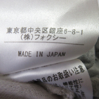 FOXEY NEW YORK ストレッチフリルヘムノースリーブチュニック
