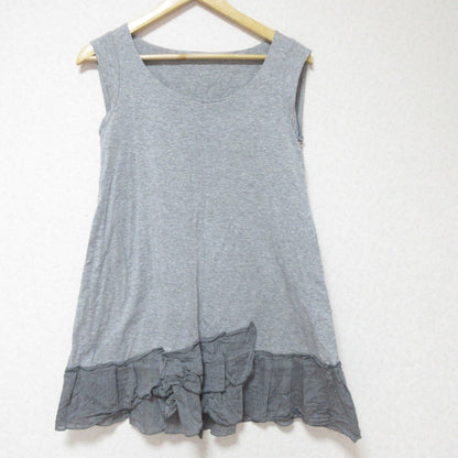 FOXEY NEW YORK ストレッチフリルヘムノースリーブチュニック