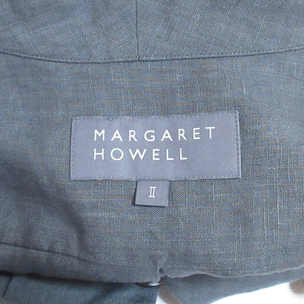 MARGARET HOWELL リネン ノースリーブシャツ