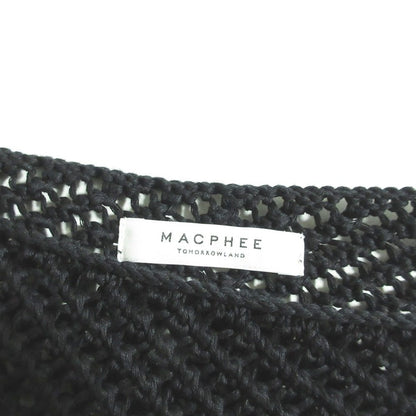 MACPHEE クロシェ クロップド ニット