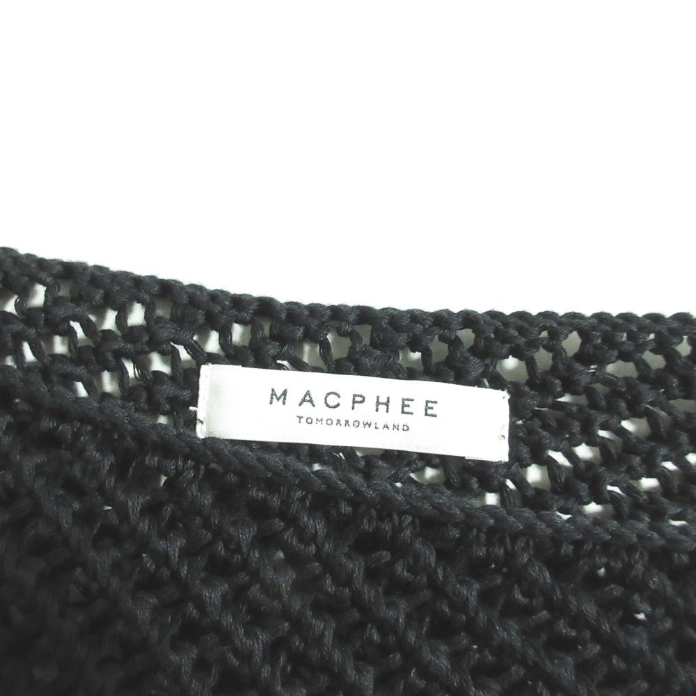 MACPHEE クロシェ クロップド ニット