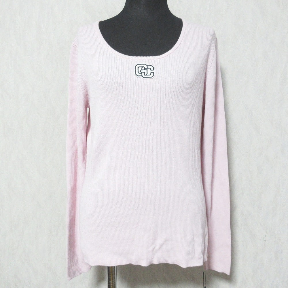 グレース クラス ロゴ刺繍リブトップ