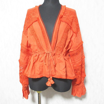 GRACE CONTINENTAL レース パッチ ブラウス