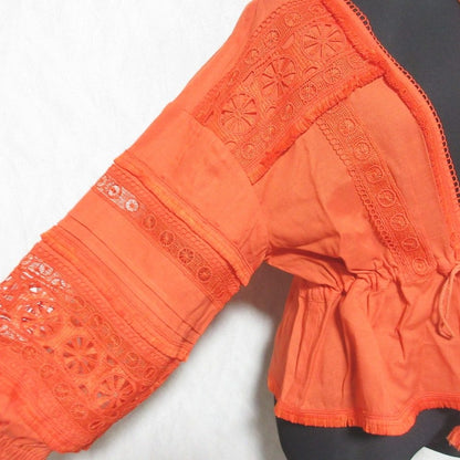 GRACE CONTINENTAL レース パッチ ブラウス