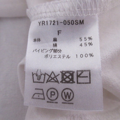 yori リネンノースリーブブラウス