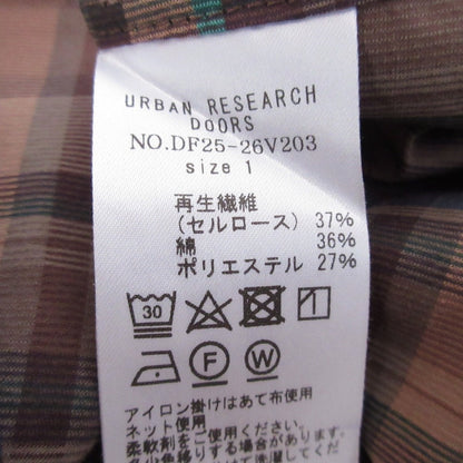FORK&SPOON カラー チェック 半袖 ドレス