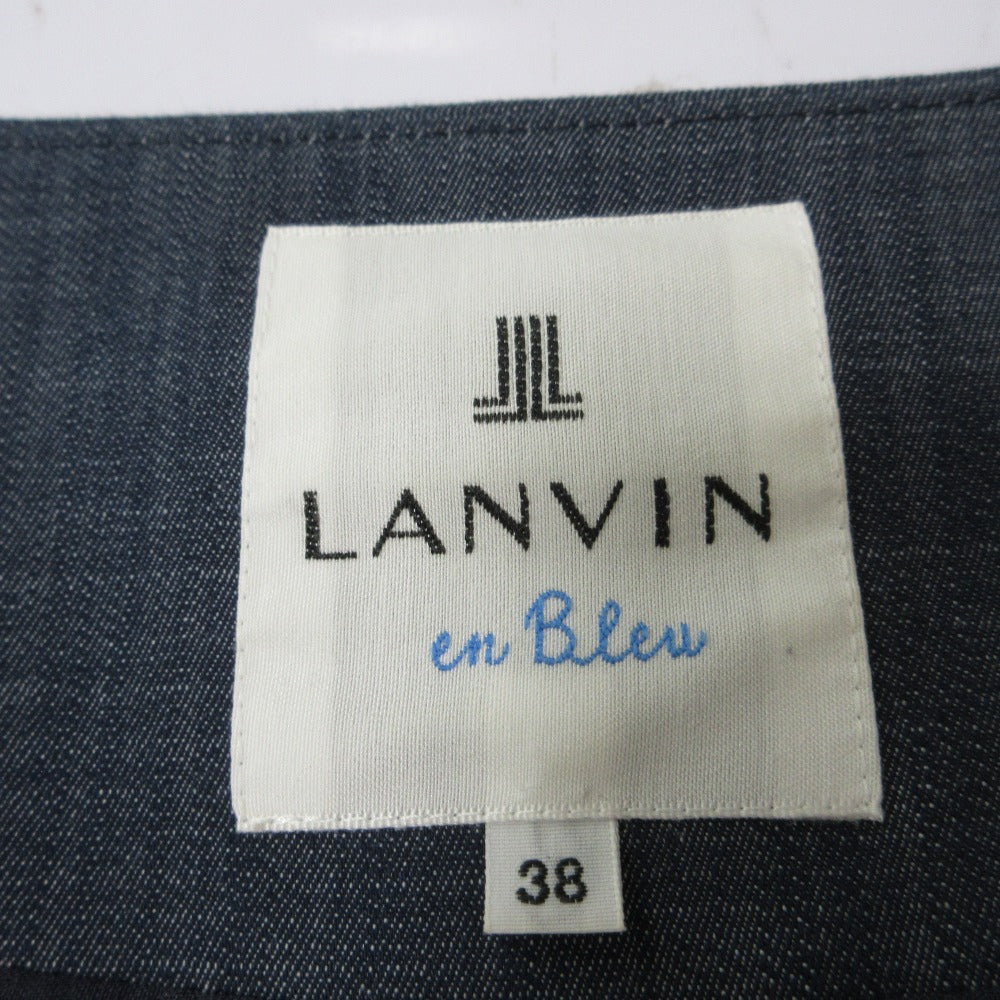 ランバン リボン デニム セットアップ