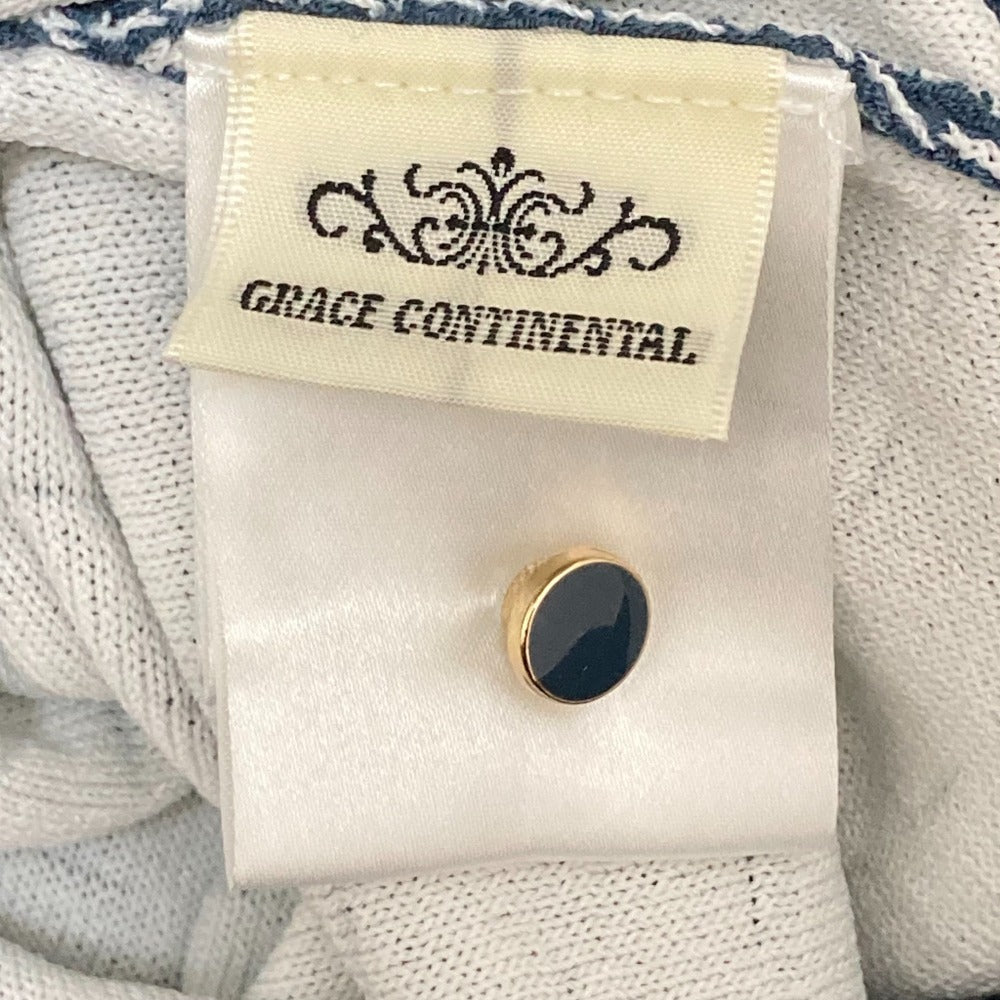 GRACE CONTINENTAL バイカラー シアーニット カーディガン