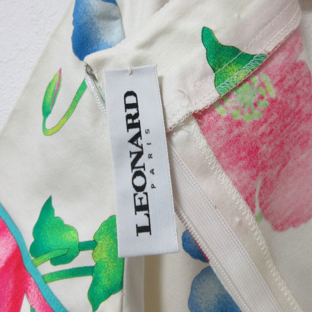 LEONARD PARIS フラワー プリント ドレス