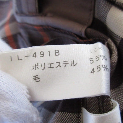 レリアン チェック ウール スカート