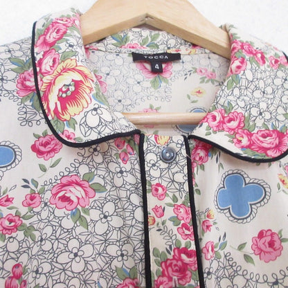 TOCCA フラワー プリント シャツ ドレス