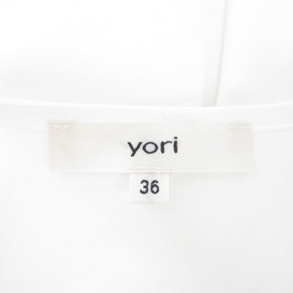yori ダブルクロスフリルノースリーブブラウス